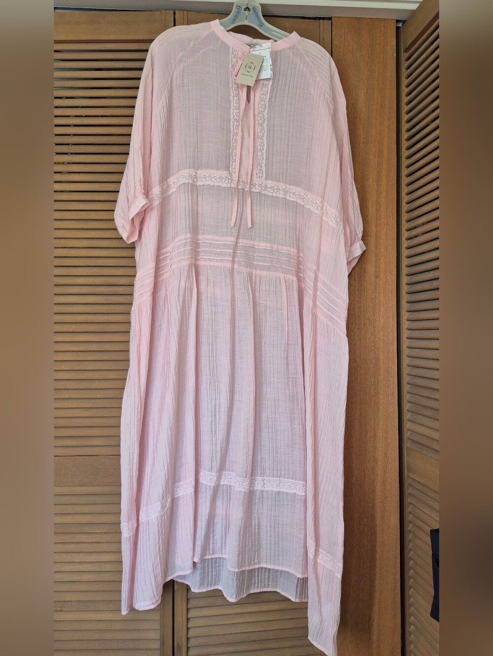 NWT☆ Oversized Pink  Summer Maxi Dress From Japan